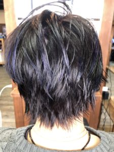 代 メンズカラー 紫メッシュ なぜ人気が止まらない 奈良斑鳩町の美容室 髪 ブログ
